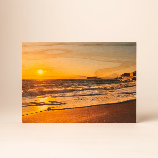 WOOD PHOTO 稲村ケ崎の夕日