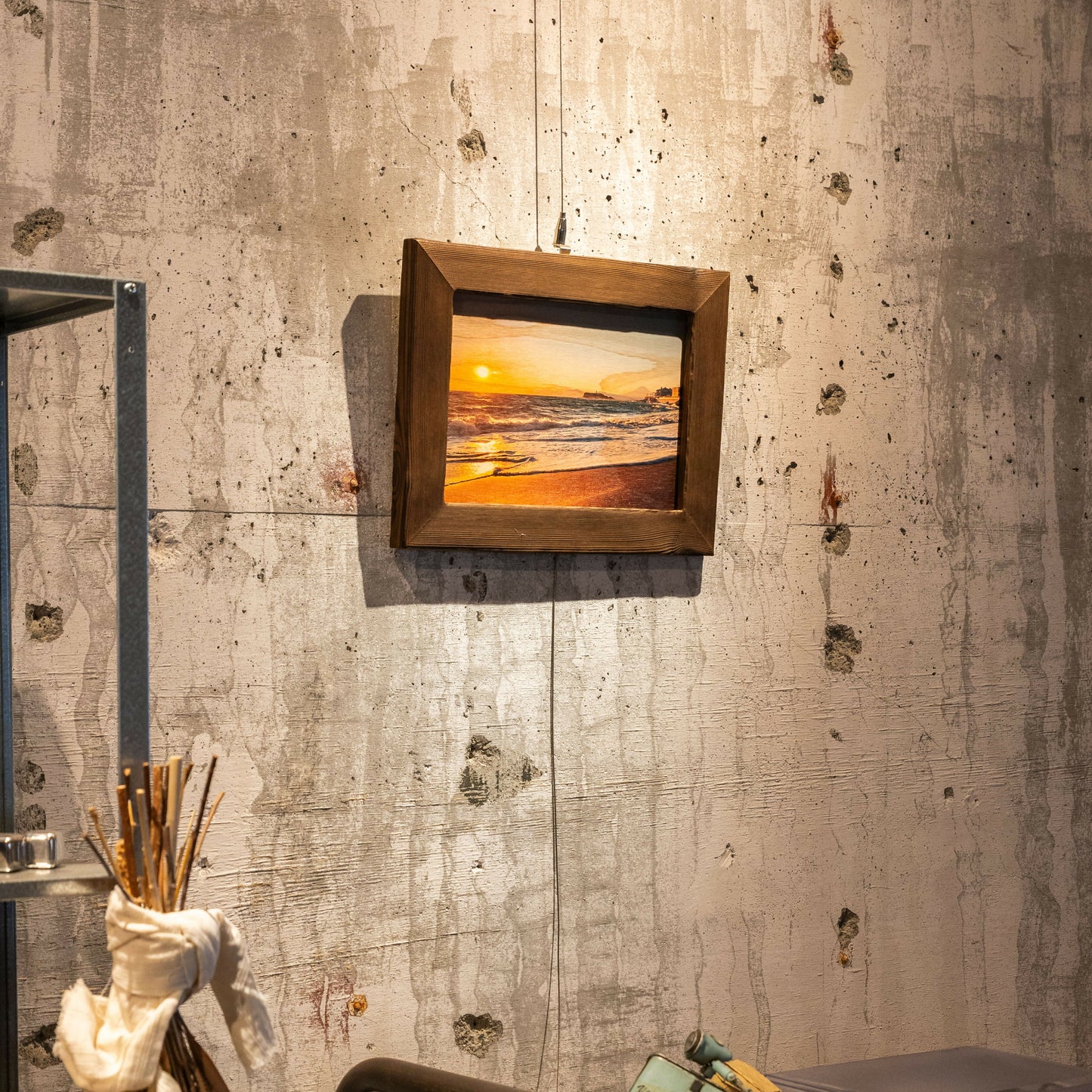 WOOD　PHOTO　稲村ケ崎の夕日