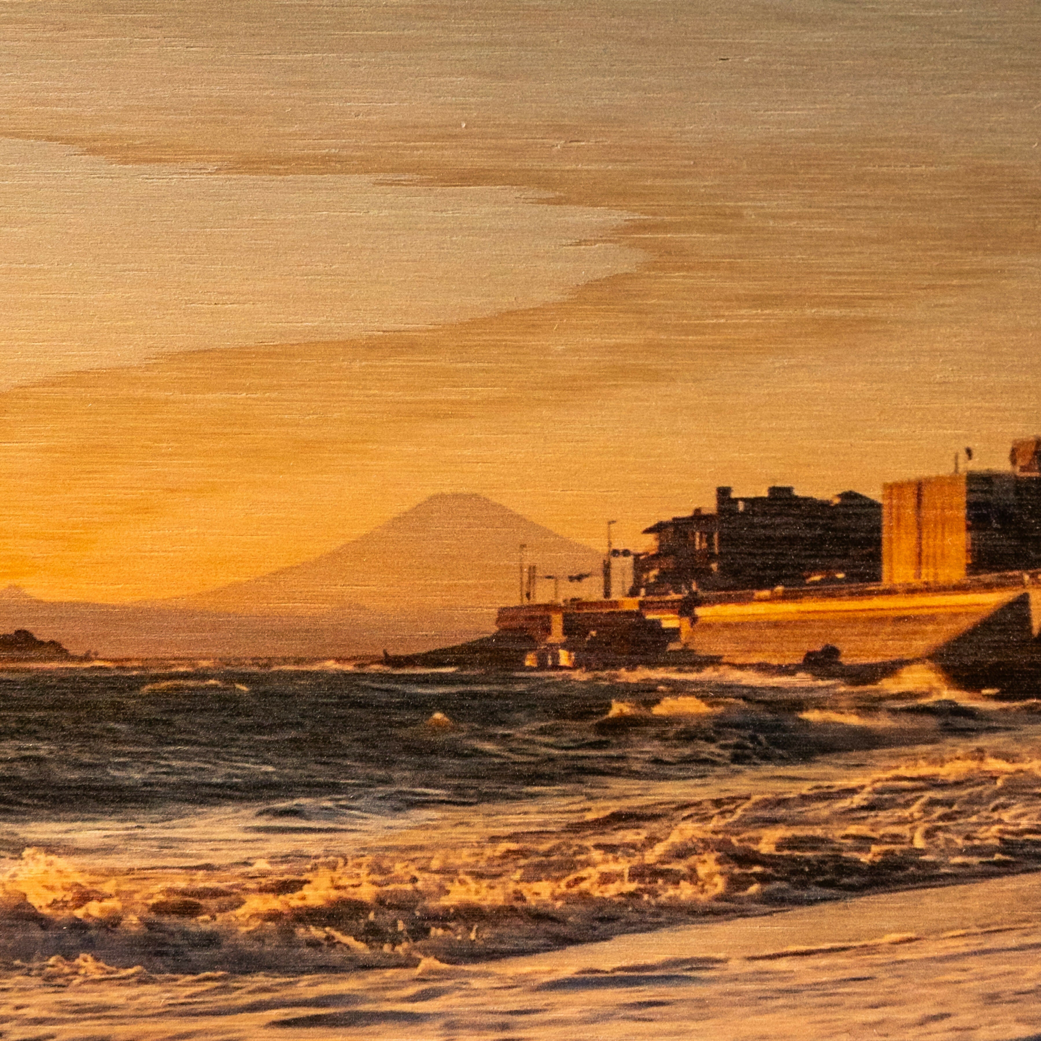 WOOD PHOTO 稲村ケ崎の夕日 – C Side Marche