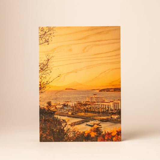 WOODPHOTO　逗子の夕日